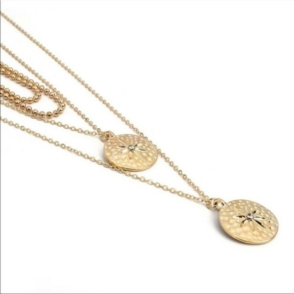 3/$30 💛 Multi Layered Charm Necklace - Picture 5 of 6